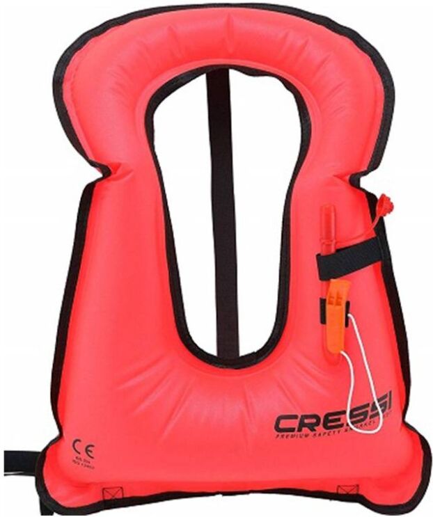 Cressi Snorkel Vest Standard Gonfiabile Unisex Adulto Rosso Xsv100058