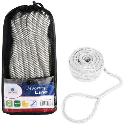 Osculati Cima Ormeggio C/occhio Mt 9 Bianco 06.444.34 Osculati Cima Ormeggio C/occhio Mt 9 Bianco 06.444.34