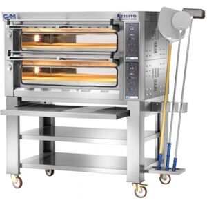 GAM International Forno per Pizza AZZURRO66G Elettronico Girato - 6 x + 6 Pizze Ø 34 Cm