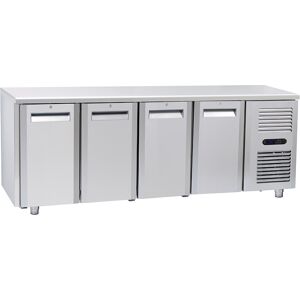 CoolHead Tavolo Congelatore per Gastronomia - 4 Porte - Profondità Cm 70 - Capacità 410