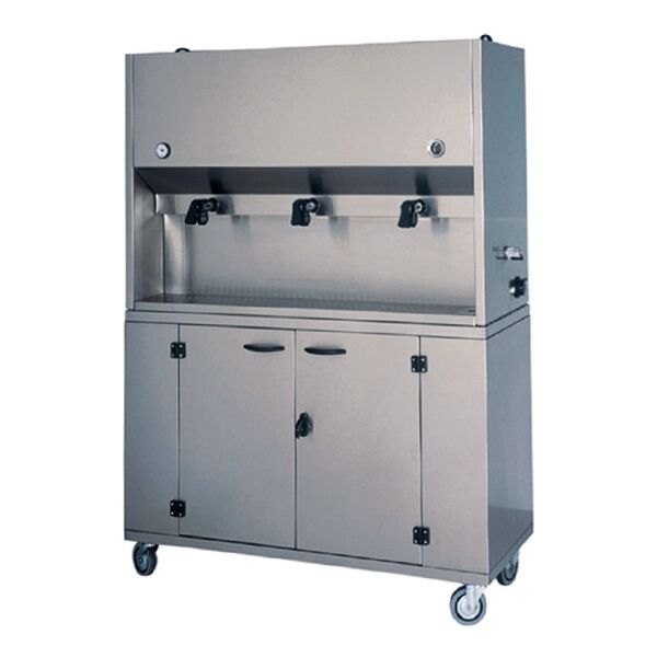 forcar armadio distributore per prime colazioni dcm1699 - acciaio inox - 2 o 3 recipien