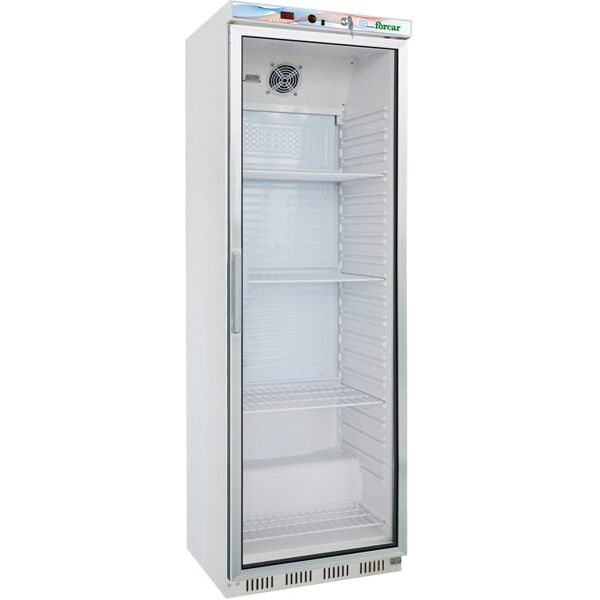 forcar armadio refrigerato er400g con porta in vetro 350 litri - temp. +2° +8° c