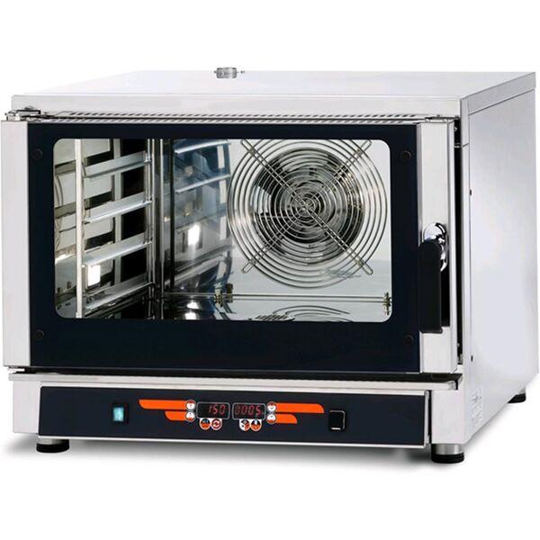 tecnodom forno a convezione elettrico digitale - n°4 teglie gn1/1 o 60 x 40