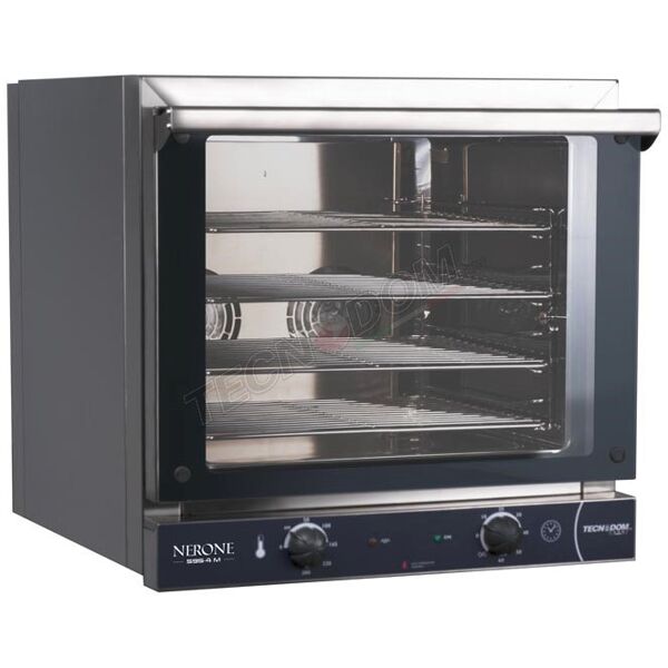 tecnodom forno a convezione manuale nerone595-4 - n°4 teglie cm. 43,5 x 35 - gastronomia