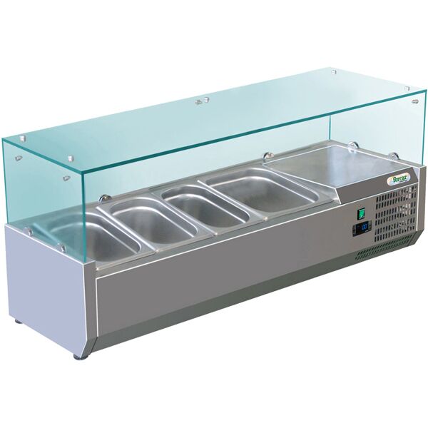 forcar vetrina ingredienti pizzeria cm. 120 x 38, cap. 3 gn1/3 + 1 gn1/2