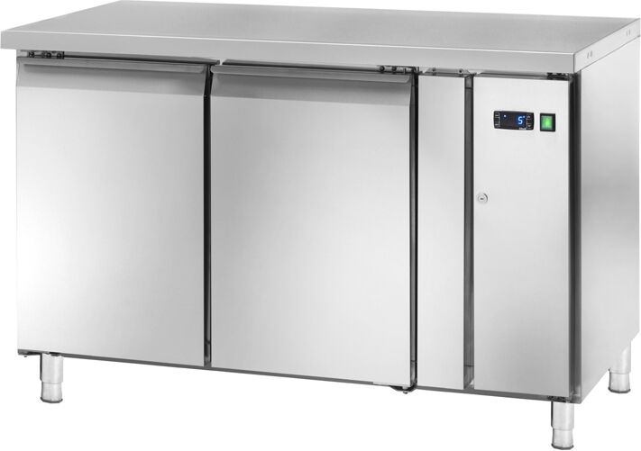 amitek tavolo refrigerato snack - 2 ante - motore remoto ventilato - profondità cm 60