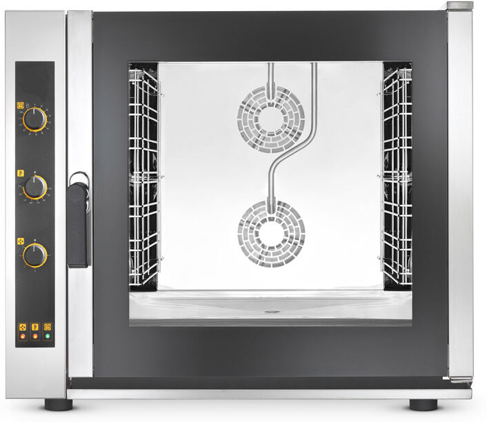 tecnoeka forno elettrico a convezione ekf711ud per gastronomia - 7 teglie o griglie gn 1/