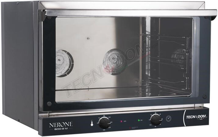 tecnodom forno a convezione manuale nerone600-3 - n° 3 teglie cm. 60 x 40 - panetteria