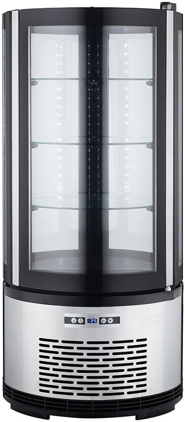 FORCAR Espositore Refrigerato Tondo - Dimensioni: Cm. 48 x 48 x 103 h - Capacità Lt 100