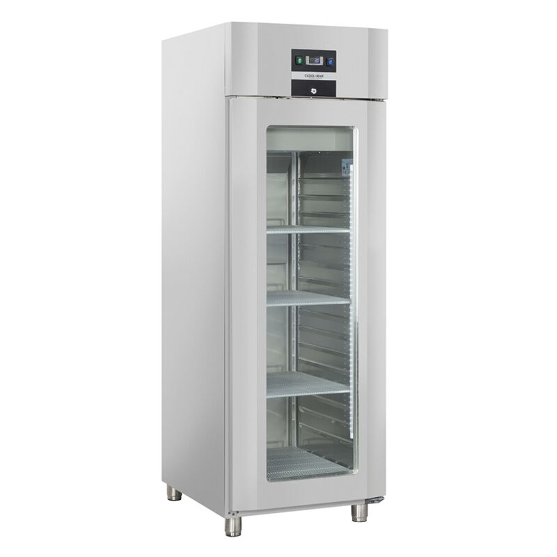 CoolHead Armadio Refrigerato Ventilato QRG7 con Porta a Vetro +3° +10°C GN 2/1