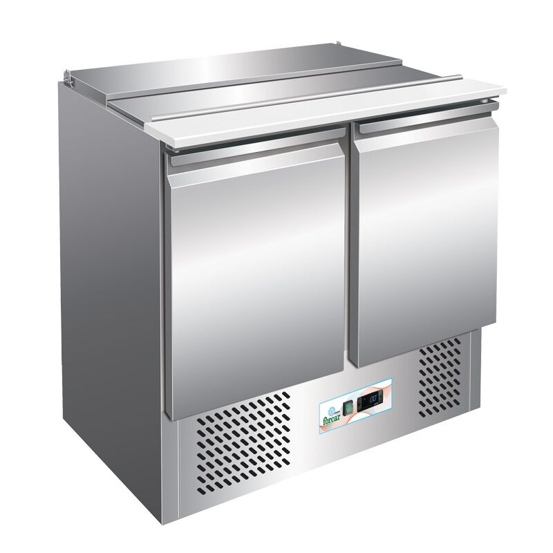 FORCAR Saladette Refrigerata per Insalate S900 con Porta Bacinelle 2 GN1/1 + 3 GN1/6 -