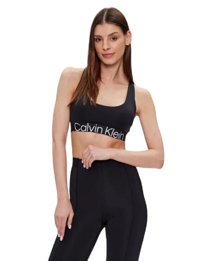 Calvin Top Sportivo Donna Art. 00gws3k115 P-E 23 Colore E Misura A Scelta CK BLACK