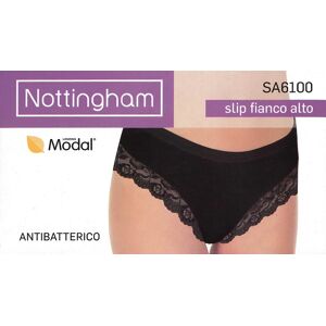 NOTTINGHAM Slip A Fianco Alto Donna Art Sa6100nw Colore Foto Misura A Scelta NERO 3/M