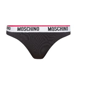 MOSCHINO Slip Donna In Microfibra Con Logo Art A4742 9003 0555 Colore Foto Misura A Scelta NERO 1