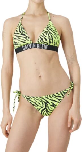 Calvin Costume Da Bagno Donna Art Kw0kw02331 IP ZEBRA CITRUST BURST AOP