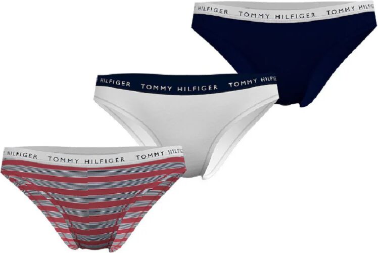 TOMMY HILFIGER 3 Slip Donna Art Uw0uw03952 Colore Foto Misura A Scelta VARY STRIPE/WHITE/DESERT SKY