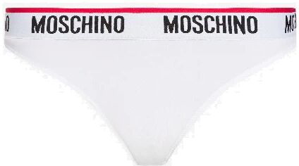 MOSCHINO Slip Donna In Microfibra Con Logo Art A47429003 0001 Colore Foto Misura A Scelta BIANCO 4