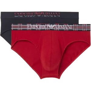 Giorgio Armani 2-Pack Slip Uomo Art. 111733 3f594 MARINE/ROSSO