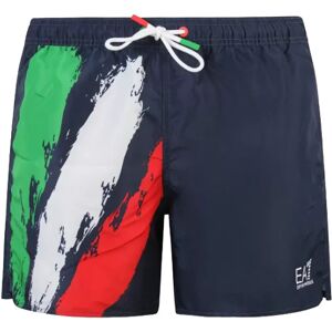 EA7 Costume Uomo Art 902000 4r725 NAVY ITALY FLAG