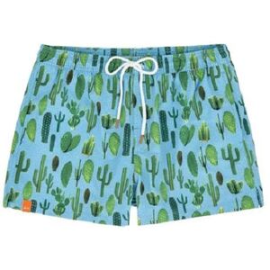 SUN68 Boxer Da Mare Uomo Art H19116 0568 Colore Azzurro E Lime Misura A Scelta AZZURRO E LIME