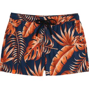 SUN68 Boxer Da Mare Uomo Art H31107 0764 Colore Blu Navy E Arancio Fluo Misura A Scelta BLU NAVY E ARANCIO FLUO