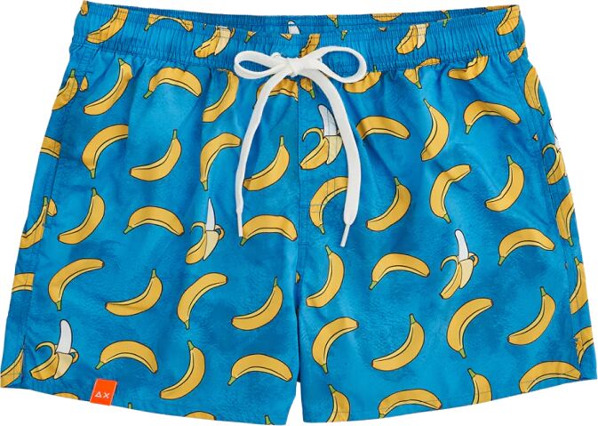 SUN68 Boxer Da Mare Uomo Art H31108 1223 Colore Blu E Giallo Misura A Scelta BLU E GIALLO