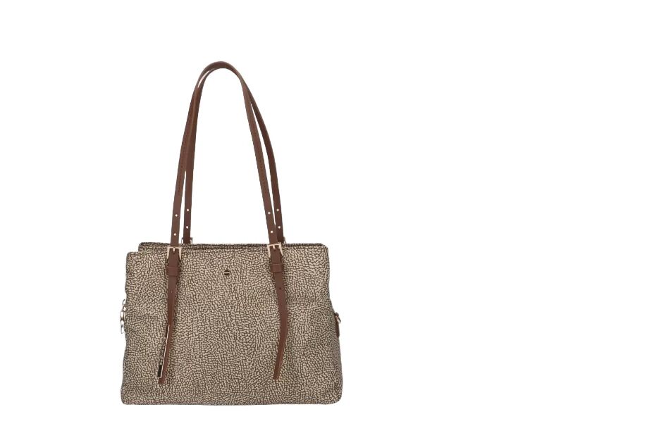 Borbonese Borsa Donna Art 933777 BEIGE MARRONE