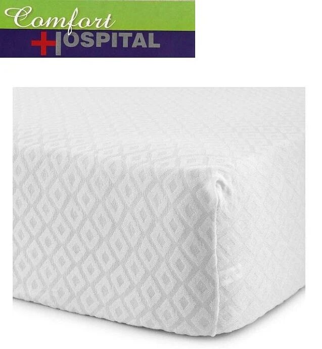 DESIDERI DI CASA Coprimaterasso Jacquard Con Angoli Maxi Art Comfort Hospital 1p E Mezzo Colore Bianco