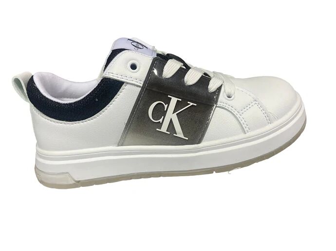 Calvin Scarpe Bimbo Art V3x9-80862-1697 WHITE/BLACK