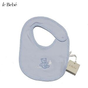 LE BEBE' Bavetta Neonato Art Lbb2485 Colore Foto Misura Unica CELESTE UNICA