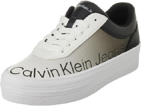 Calvin Scarpe Donna Jeans Art Yw0yw01293 BLACK/OYSTER MUSHROOM/BRIGHT WHITE