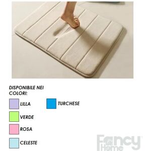 FANCY HOME Tappeto Bagno Francy Home Art. Malesia Col. A Scelta Mis. 50x80 Cm VERDE 50X80 CM