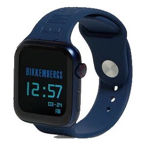 BIKKEMBERGS Orologio Smartwatch Medium Size, Cassa Blue E Cinturino In Gomma Blue.