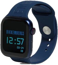 BIKKEMBERGS Orologio Smartwatch Medium Size, Cassa Blue E Cinturino In Gomma Blue.