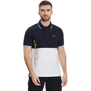 AERONAUTICA MILITARE Polo Uomo Art 231po1684p173 P-E 23 Colore Foto Misura A Scelta BLU NAVY/OFF WHITE