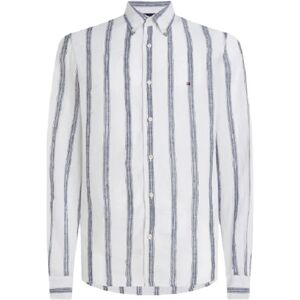 Tommy Hilfiger Camicia Uomo Art Mw0mw34612 OPTIC WHITE / MULTI