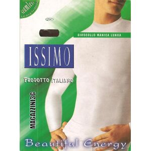 ISSIMO T-Shirt Uomo Manica Lunga In Microfibra A Girocollo Art. 254 Col. E Mis. A Scelta MORO S/M