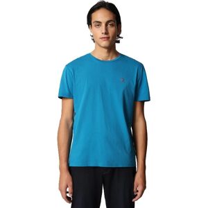 NAPAPIJRI T-Shirt Uomo Art Salis C Ss Mykonos Blue Colore Azzurro Misura A Scelta AZZURRO