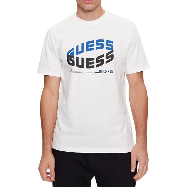 guess t-shirt uomo art z4ri03a ai3z14 salt white