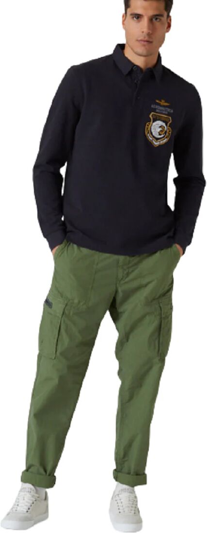 Aeronautica Militare Pantalone Uomo Aerounatica Militare Art. 231pa1515ct3070 P-E 23 Colore Foto Misura A Scelta VERDE MILITARE