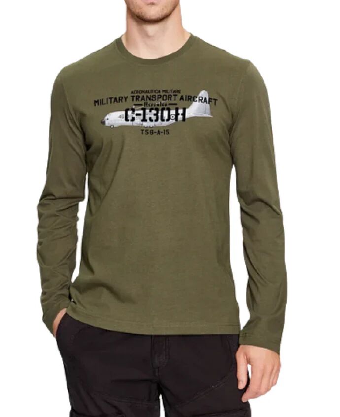 Aeronautica Militare T-Shirt Uomo Art. 232ts2132j609 OFF GREEN