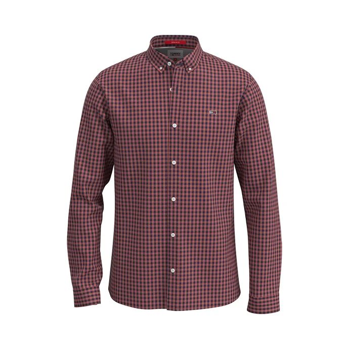 TOMMY HILFIGER Camicia Uomo Art Dm0dm11297 Xnl Colore Foto Misura A Scelta ROSSO