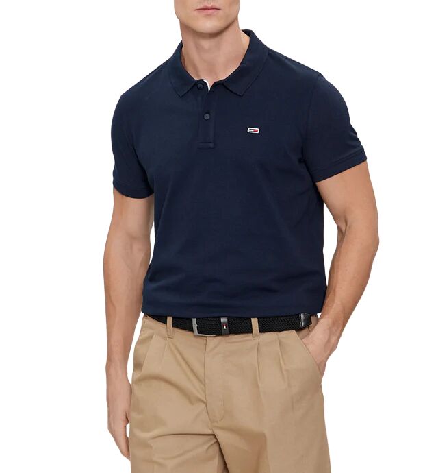 Tommy Jeans Polo Uomo Art Dm0dm18312 DARK NIGHT NAVY