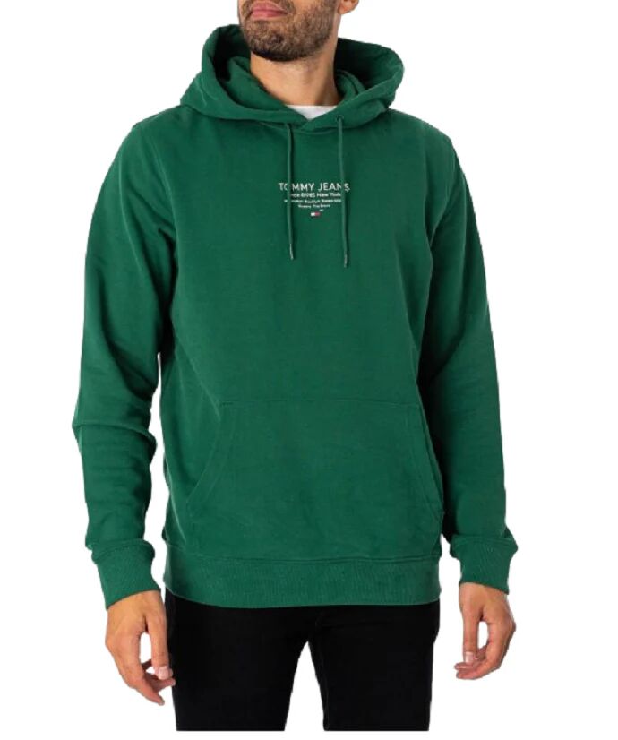 Tommy Jeans Felpa Uomo Art Dm0dm18409 COURT GREEN