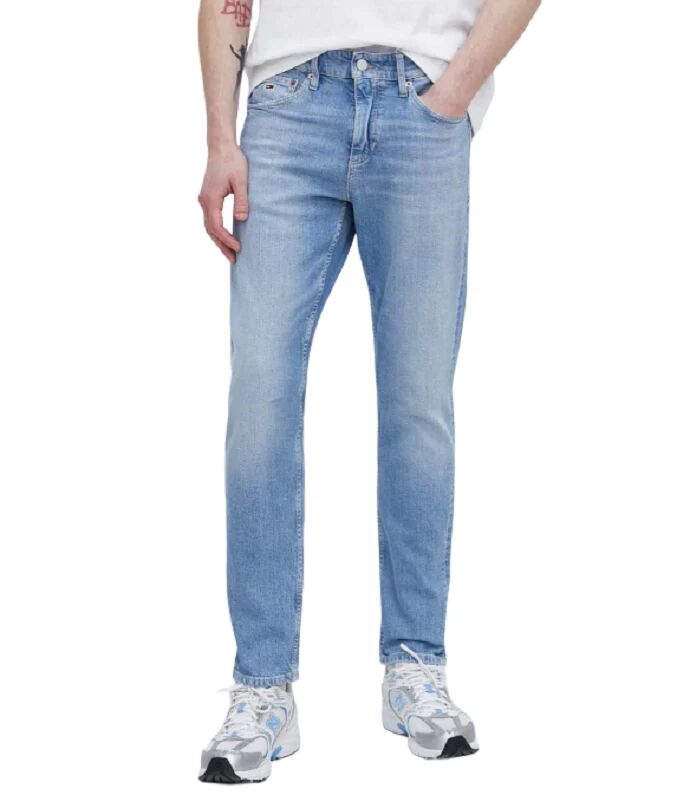 Tommy Jeans Jeans Uomo Art Dm0dm18754 DENIM MEDIUM