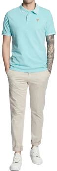 Guess Polo Uomo Refrigiwear Art F3gp00a Ak9wf1 TURQUOISE MINERAL