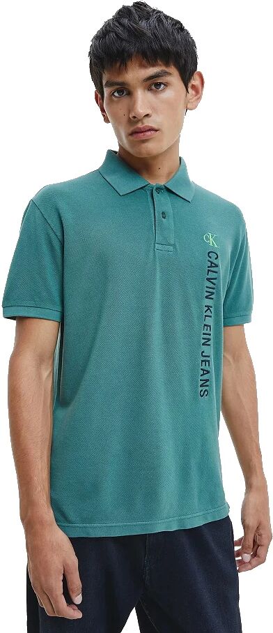 Calvin Polo Uomo Art J30j317101 Ldt Colore Foto Misura A Scelta VERDE