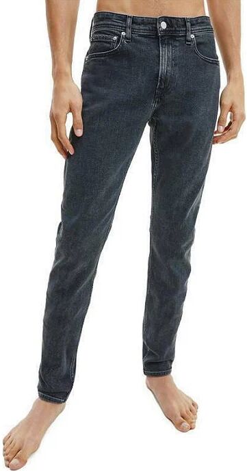 Calvin Jeans Slim Taper Uomo Art J30j318395 1by Colore Nero Misura A Scelta NERO