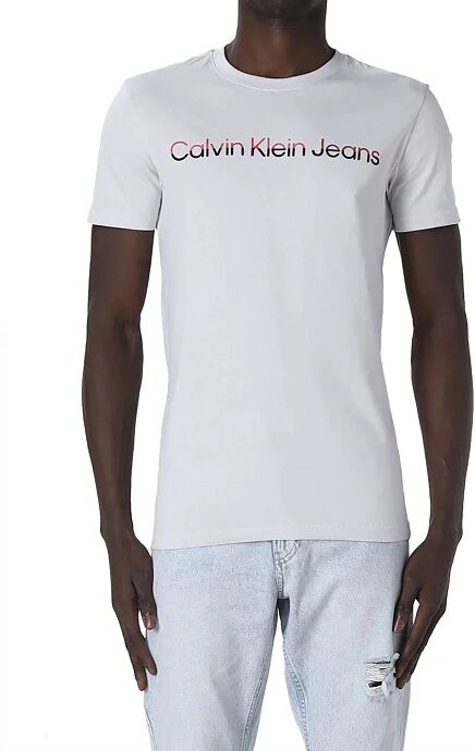 Calvin T-Shirt Uomo Art J30j322511 Colore E Misura A Scelta GHOST GREY