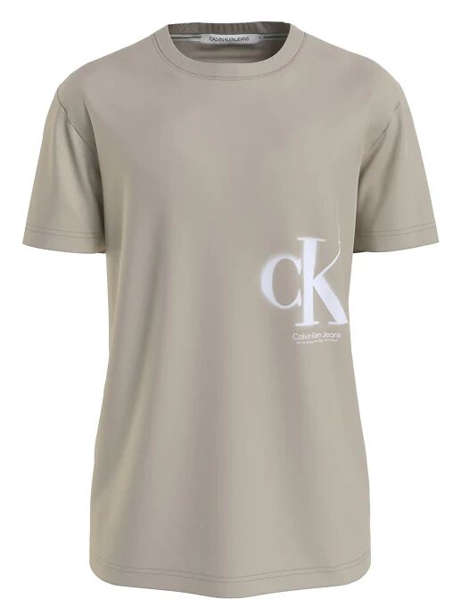 Calvin T-Shirt Uomo Art J30j322875 P-E 23 Colore E Misura A Scelta CLASSIC BEIGE